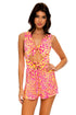 Luli Fama Wild Sweetheart DOUBLE FRONT KNOT OPEN BACK ROMPER